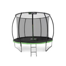 Батут Outtec Premium 8ft (252cm) чорно-зелений з внутрішньою сіткою